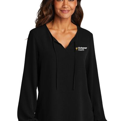 Ladies Textured Crepe Blouse